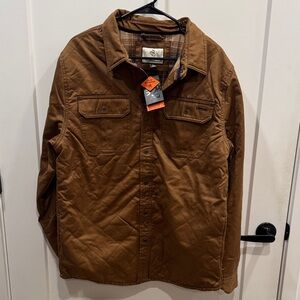 Legendary Whitetails Brown Quilted Shirt Jacket